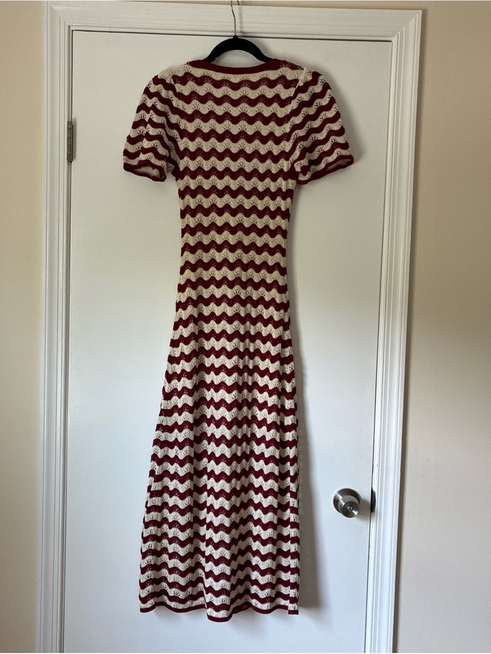 Sezane Emmanuelle Dress in twine/cherry size XS - Picture 5 of 5